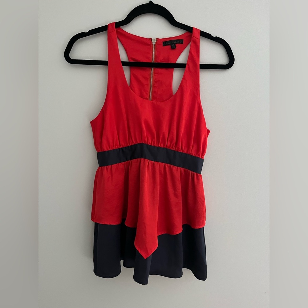 Lucca Couture- Peplum Racerback Tank